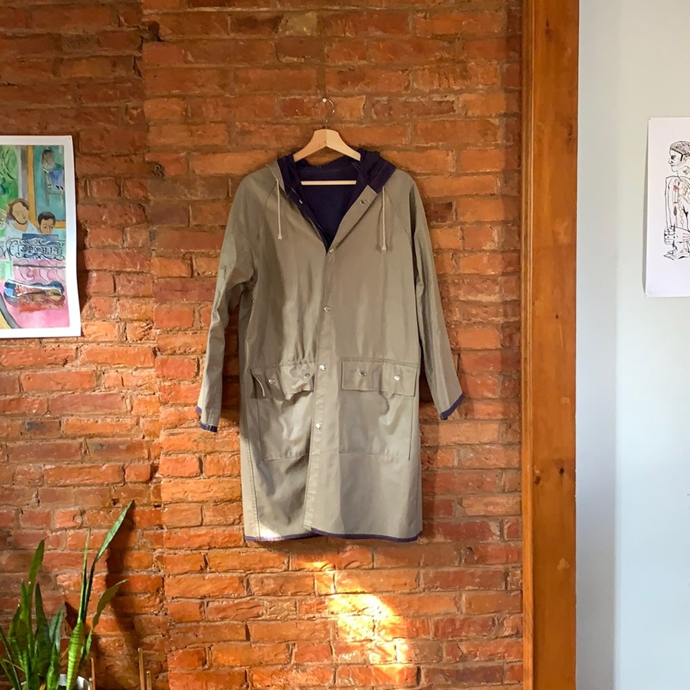Vintage Reversible Rain Coat